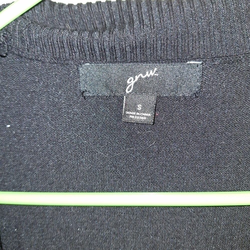 GNW Black Open Front Cardigan Size Small - Picture 2 of 4